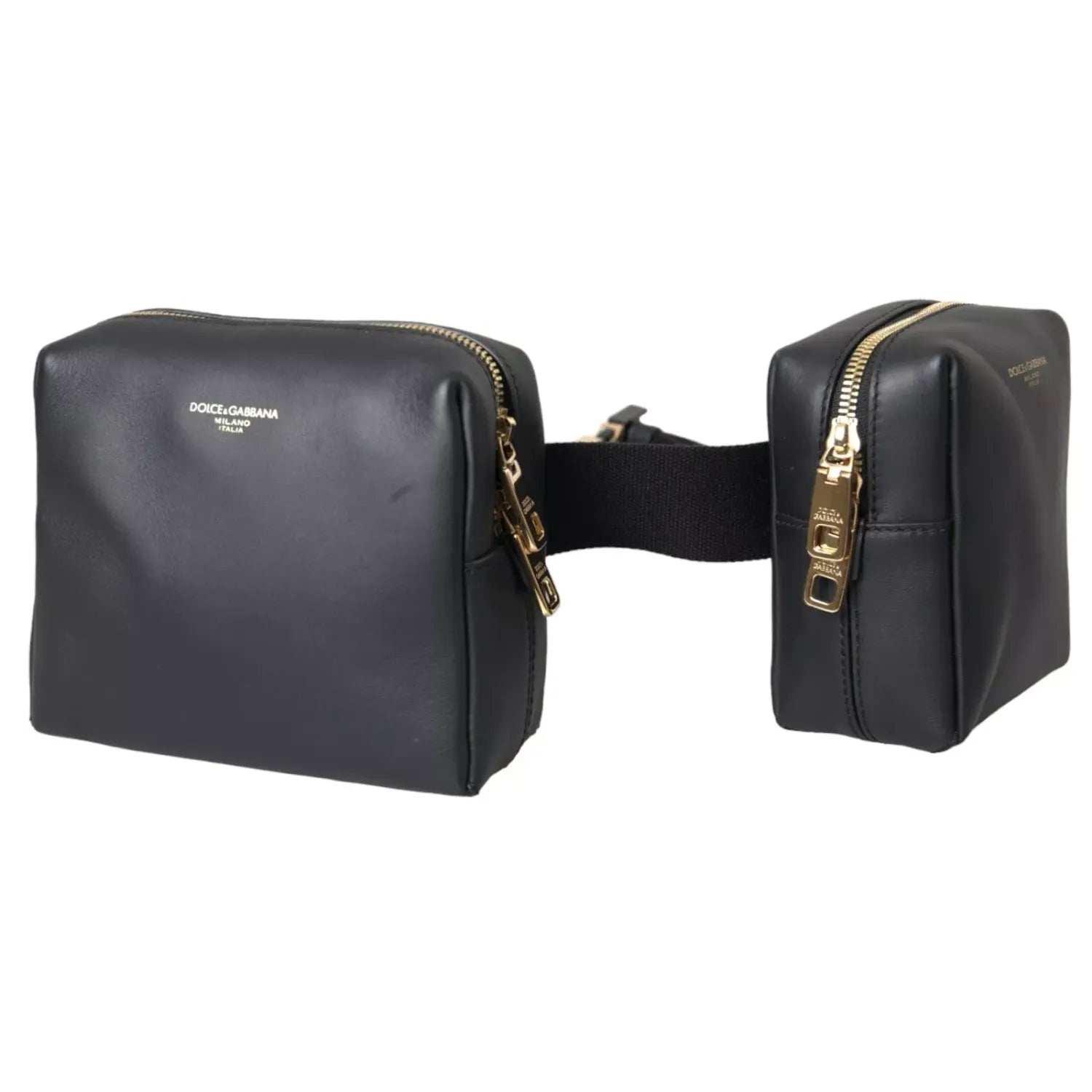 Front view with bag zipped and handles upright.