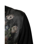 Dolce & Gabbana Black Cashmere Cherub Print Baroque Sweater