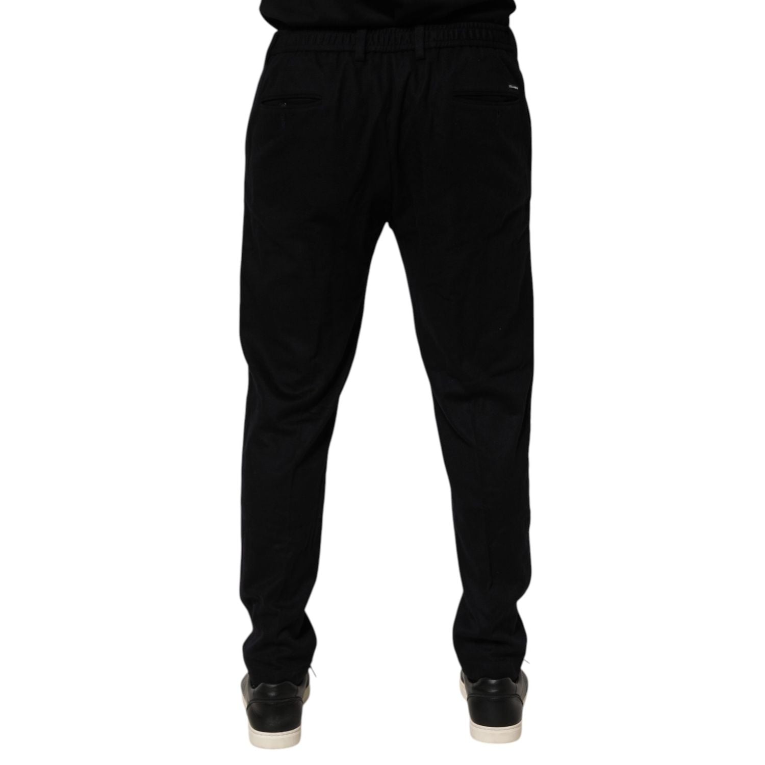Dolce & Gabbana Black Cashmere Dress Formal Trouser Pants