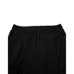 Dolce & Gabbana Black Cotton Blend Cargo Joggers Drawstring Pants featuring elastic waistband and subtle tailoring details.