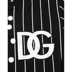 Dolce & Gabbana Black Cotton Polka Dots Round Neck T-shirt