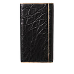 Dolce & Gabbana Black Exoctic Leather Embossed 3000mAh Power Bank Charger USB for stylish device charging