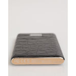 Dolce & Gabbana Black Exoctic Leather Embossed 3000mAh Power Bank Charger USB on display.