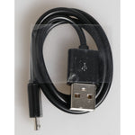 USB charging cable for Dolce & Gabbana Black Exotic Leather Embossed 3000mAh Power Bank Charger USB, shown coiled on a surface.