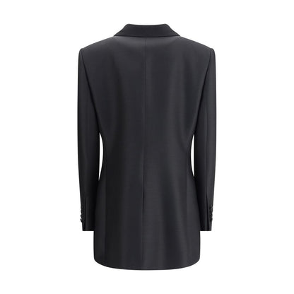 Dolce & Gabbana Black Fleece Wool Blazer