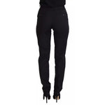 Dolce & Gabbana Black High Waist Skinny Trouser STAFF Pants