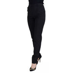 Dolce & Gabbana Black High Waist Skinny Trouser STAFF Pants