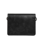 Dolce & Gabbana Black Leather Bifold Card Holder Mens Coin Purse Key Clip Wallet luxury design