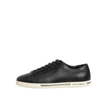 Dolce & Gabbana Black Leather Lace Up Low Top Sneakers Shoes