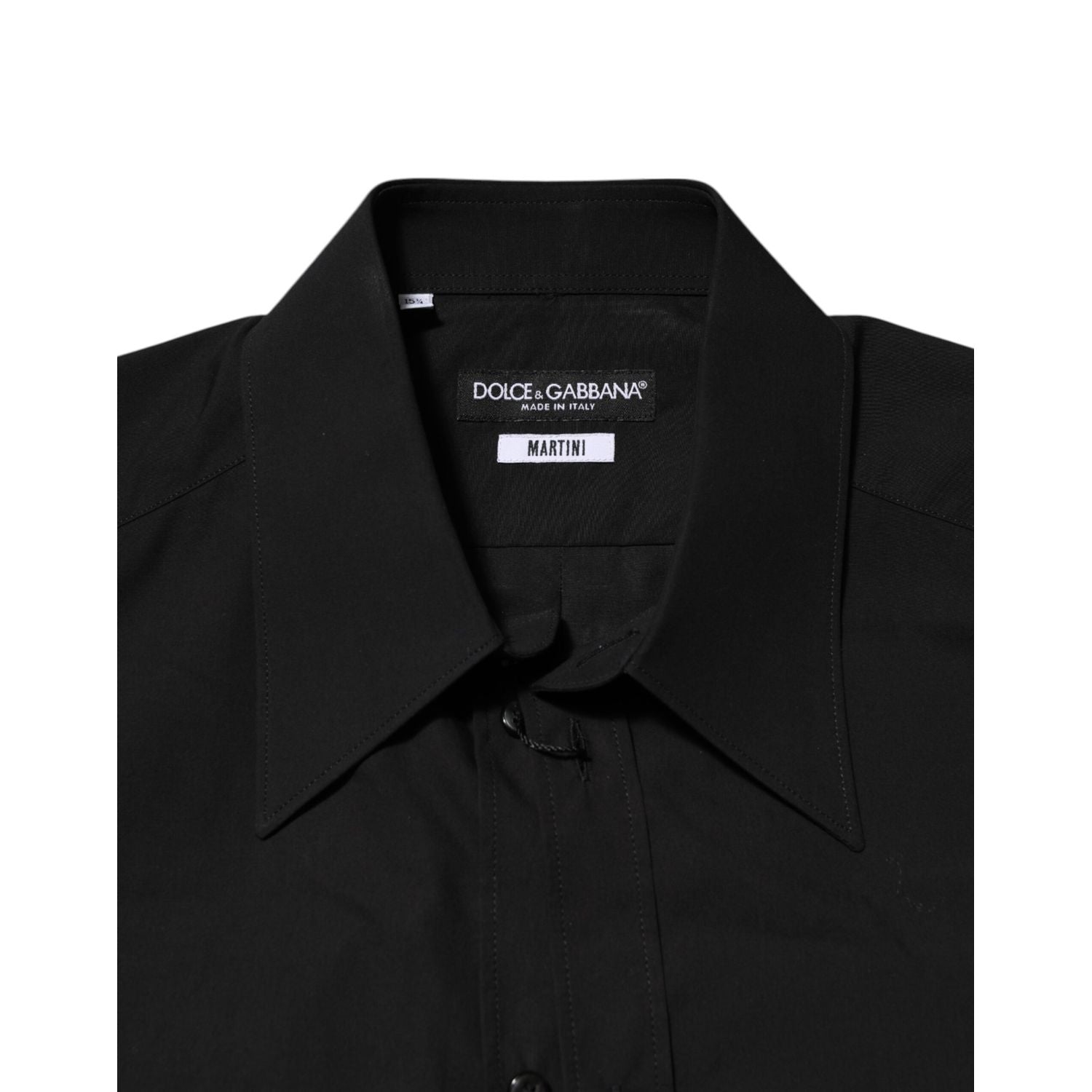 Dolce & Gabbana Black MARTINI Slim Fit Dress Formal Men Shirt