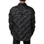 Dolce & Gabbana Black Quilted DG Logo Nylon Puffer Jacket