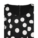 Dolce & Gabbana Black White Polka Dot Sheath Midi Dress