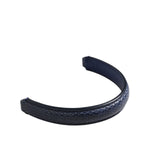Dolce & Gabbana Blue Large Ayers Leather Bag Handle Women Shoulder Strap accessory, blue leather with logo detail, made in Italy.