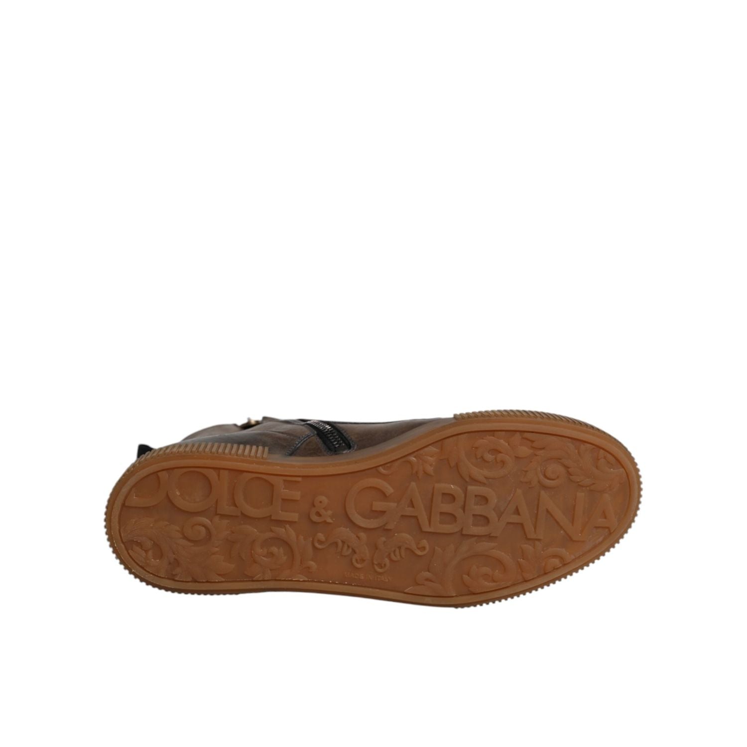 Dolce & Gabbana Brown Horse Leather Mid Calf Boots Shoes