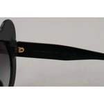 Dolce & Gabbana DG4325BM White Black Acetate Crystal Shades Sunglasses