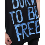 Dolce & Gabbana Black Cotton Born To Be Free Sleeveless T-shirt TSH86646-52