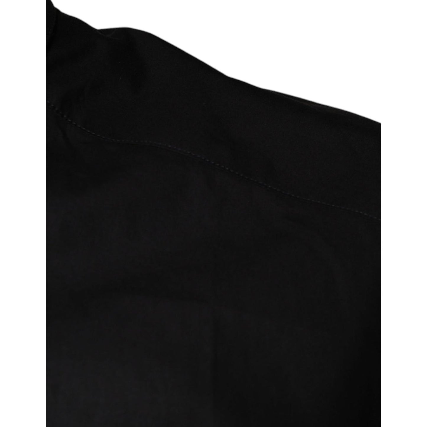 Dolce & Gabbana Black King Crown Embroidered GOLD Dress Shirt TSH83178-39