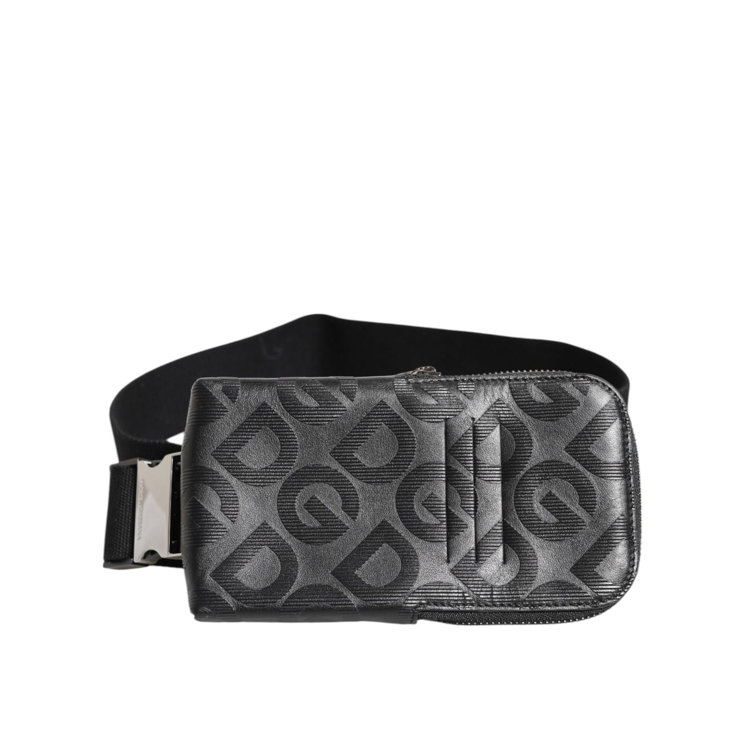 Dolce & Gabbana Gray DG Logo Mania Purse Phone Belt Waist Men Borse Bag