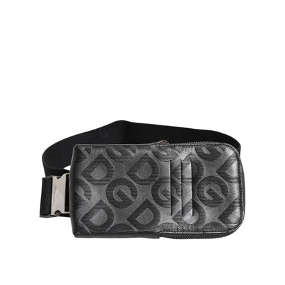 Dolce & Gabbana Gray DG Logo Mania Purse Phone Belt Waist Men Borse Bag