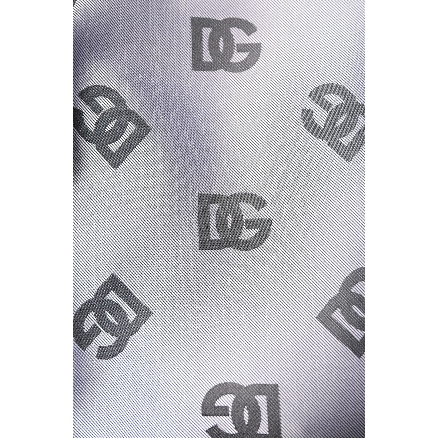 Dolce & Gabbana Gray Logo Monogram Full Zip Bomber Jacket