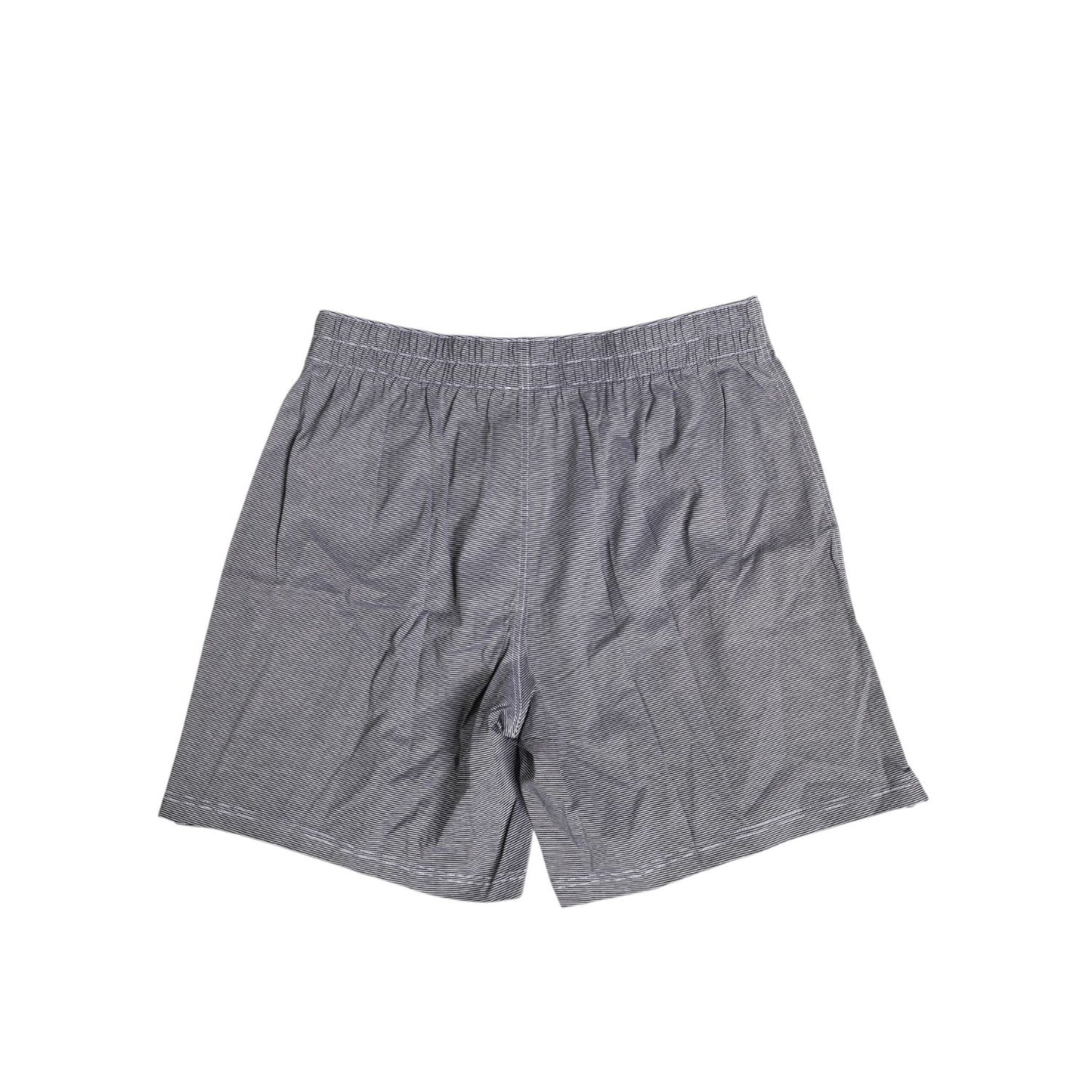 Dolce & Gabbana Gray Striped Cotton Regular Boxer Underwear