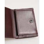 Dolce & Gabbana Leather Embossed Logo Trifold Men Card Holder Dark Brown inside view