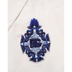 Dolce & Gabbana Light Cream Linen Embroidered 2 Piece Suit