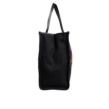 Dolce & Gabbana Multicolor Graphic Printed Top Handle Shopping Tote Bag