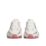 Dolce & Gabbana Multicolor Hand Painted DAYMASTER Sneaker Shoes with chunky sole and artistic design, front view.