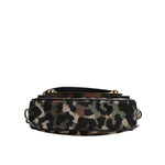 Dolce & Gabbana Multicolor Leopard Jacquard DG Logo Crossbody Bag with detachable strap, side view