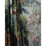 Dolce & Gabbana Multicolor Silk Jungle Print Women Maxi Dress