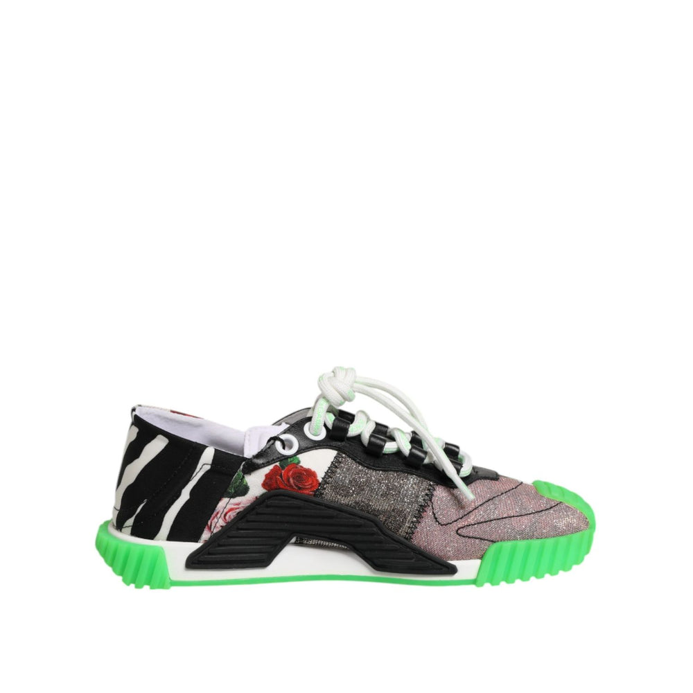 Dolce & Gabbana Multicor DG Logo Leopard Cherry Sneaker Shoes