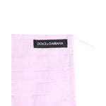 Dolce & Gabbana Pink Cotton Logo Elastic Ear Strap Face Mask with label detail