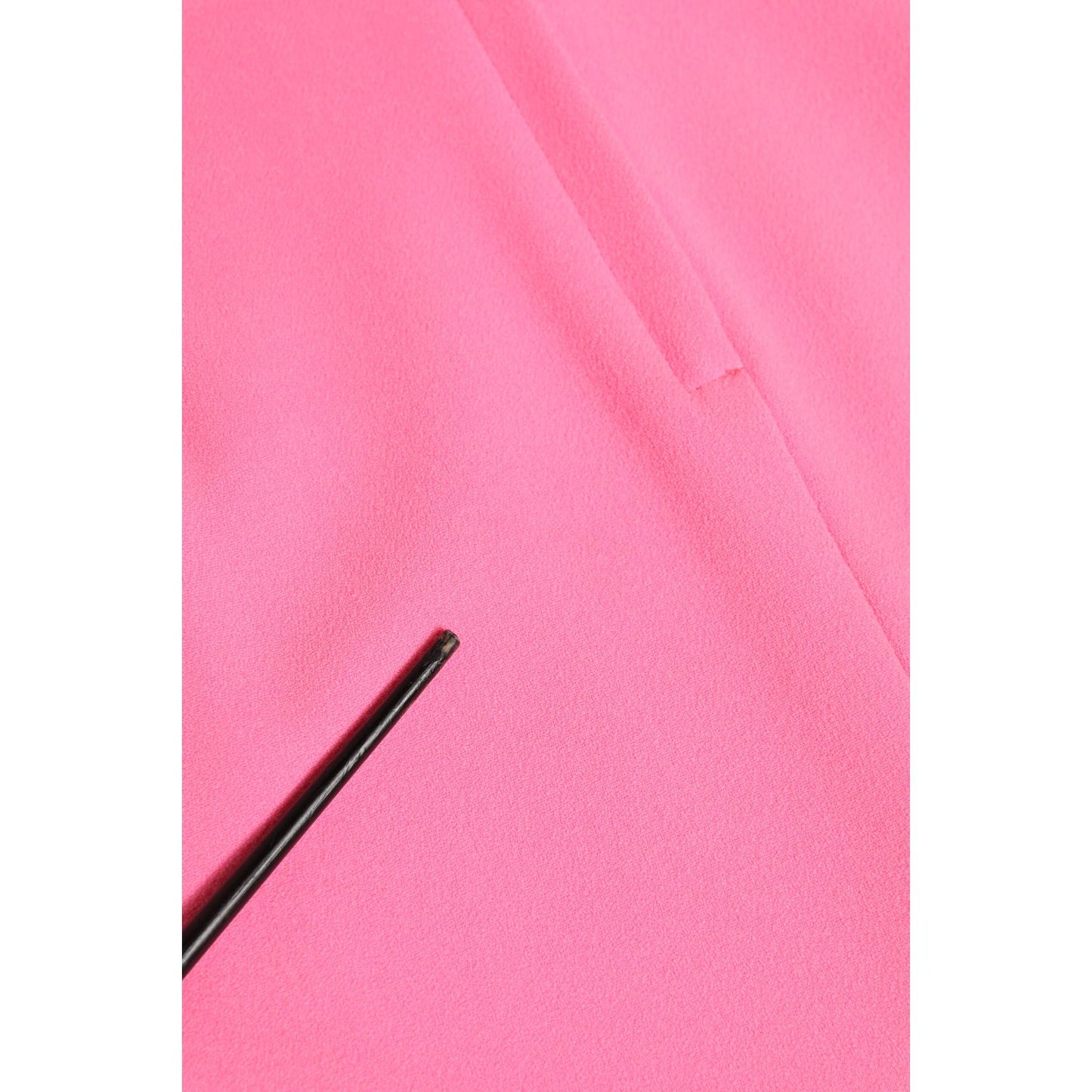 Close-up of Dolce & Gabbana Pink Polyester Long Sleeves Sheath Midi Dress fabric texture.