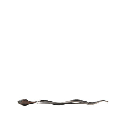 Dolce & Gabbana Silver Brass Crystal Spilla Serpente Mens Brooch Pin