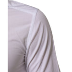 Sleeve detail of Dolce & Gabbana White Cotton GOLD Formal Men Longsleeves Shirt, premium slim-fit Italian design.