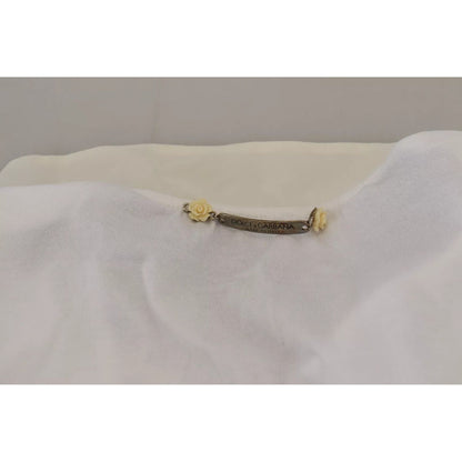 Dolce & Gabbana White Cotton LOVE Print Top Blouse T-shirt