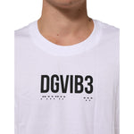 Dolce & Gabbana White Cotton Sleeveless Printed Tank T-shirt featuring logo text design on chest