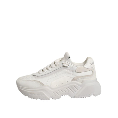 Dolce & Gabbana White Daymaster Low Top Sneaker Shoes