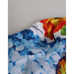 Dolce & Gabbana White Floral Swimsuit 2 Piece Top Bottom Swimwear with colorful floral design detail