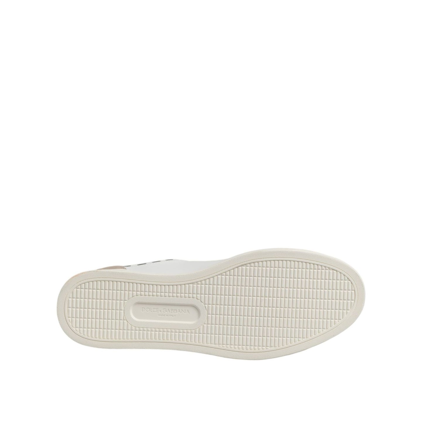 Dolce & Gabbana White Leather MILANO Low Top Sneakers Shoes