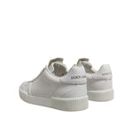 Dolce & Gabbana White Miami Leather Low Top Sneakers Men Shoes