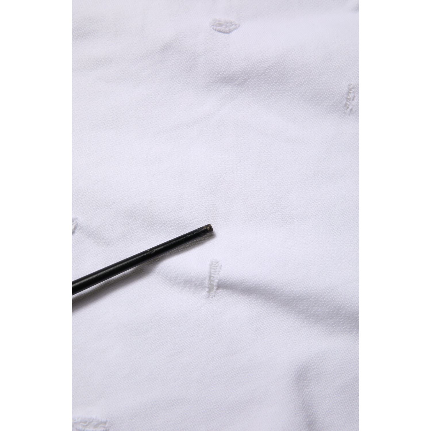 Dolce & Gabbana White Ripped Mid Waist Casual Bermuda Short