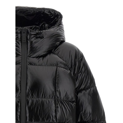 Dsquared² Black Polyamide Full-Length Jacket