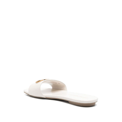 EMPORIO ARMANI EXCLUSIVE Emporio Armani Nappa-leather sandals with eagle plate Sandals
