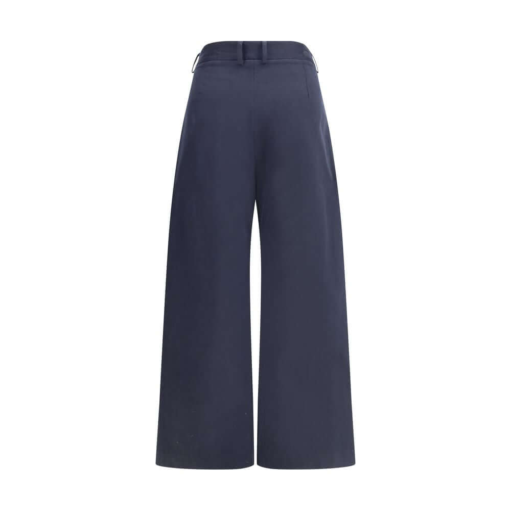 Ella Blue Cotton Casual Pants