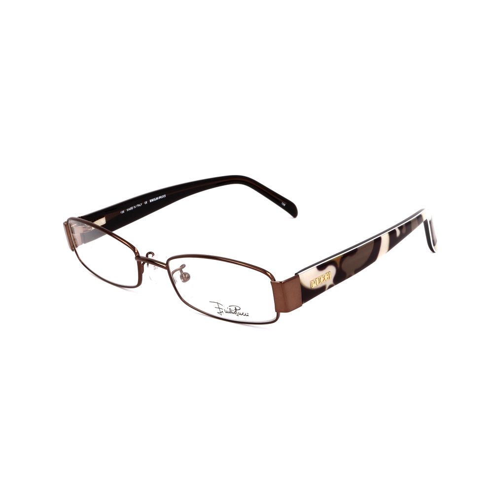 Emilio Pucci Brown Metal Glasses (Frames)