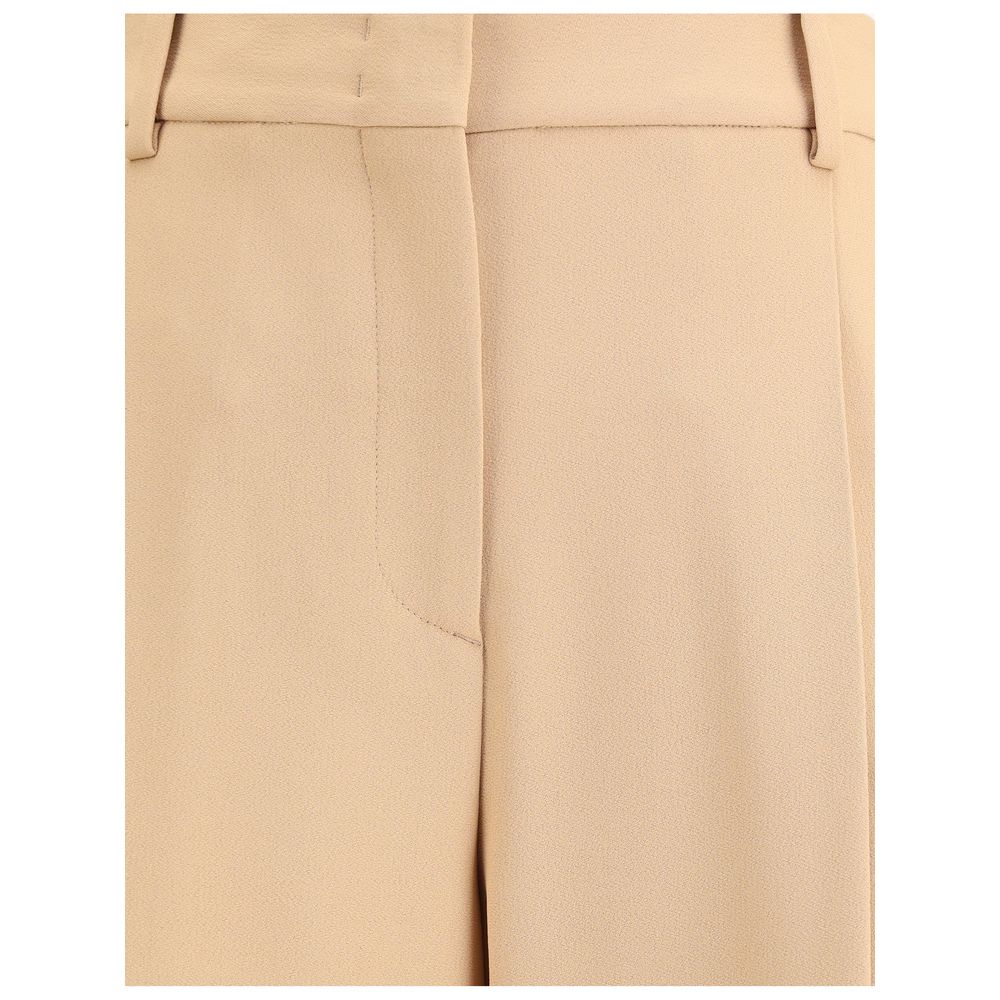 Ermanno Scervino Beige Viscose Casual Pants