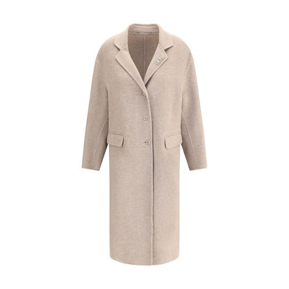 Ermanno Scervino Beige Wool Coat