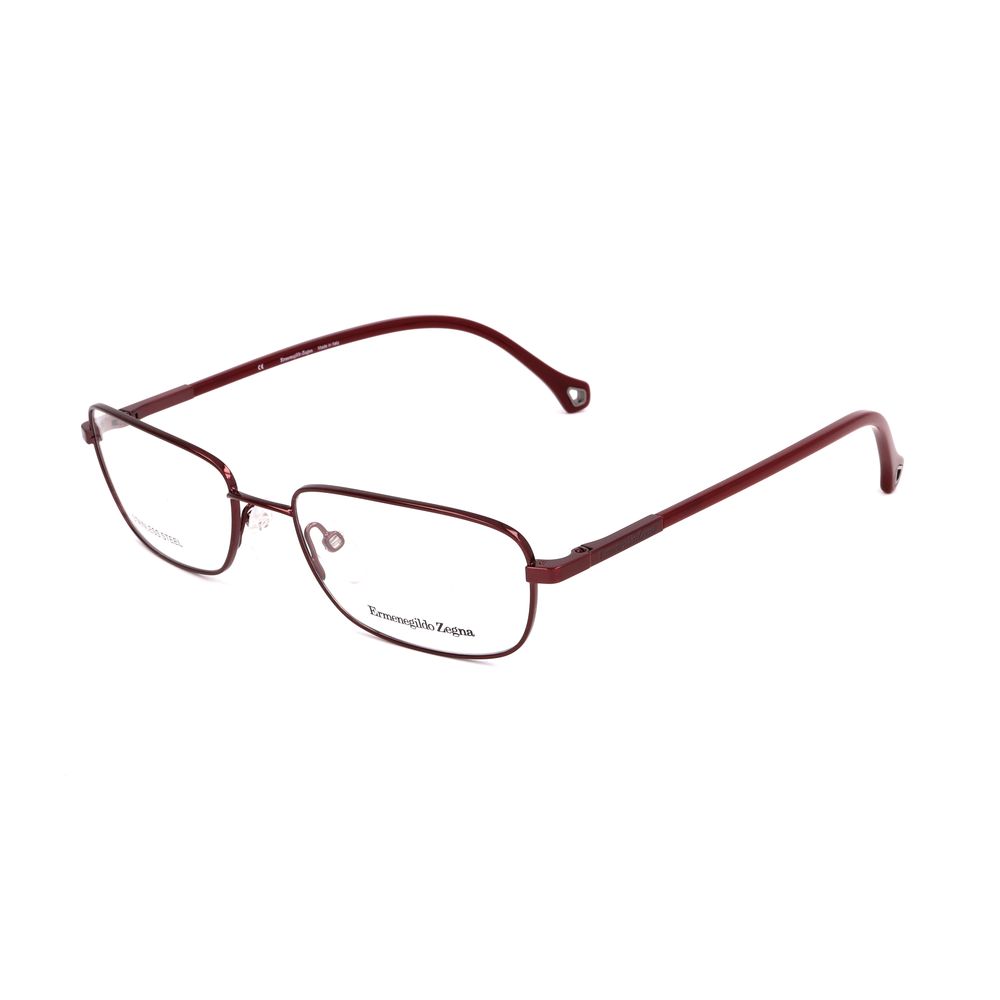 Ermenegildo Zegna Red Metal Frames Unisex Glasses with 53/17/140 mm dimensions